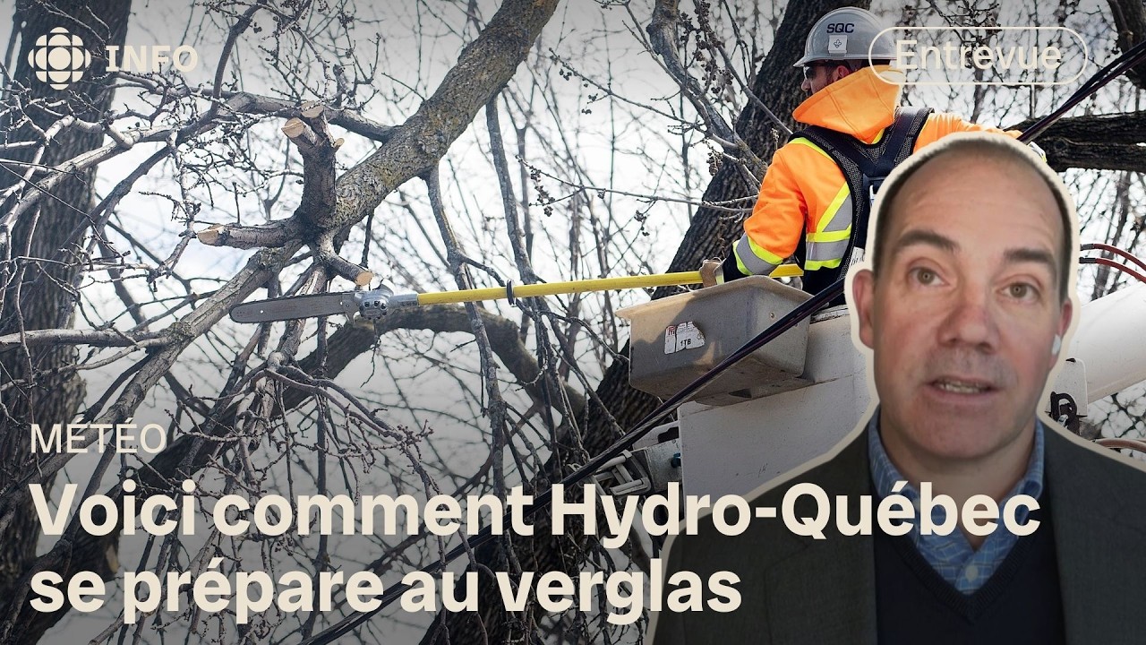 Hydro-Québec se prépare à faire face au verglas : entrevue avec son porte-parole | Première ligne