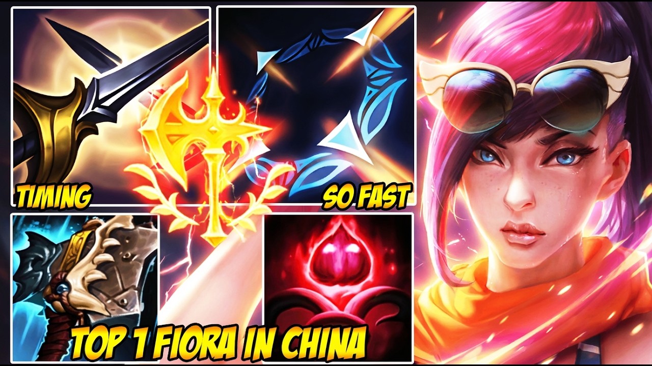 WILD RIFT CHINA TOP 1 FIORA - CN FIORA IS IMPOSSIBLE TO 1V1... THIS IS WHY!