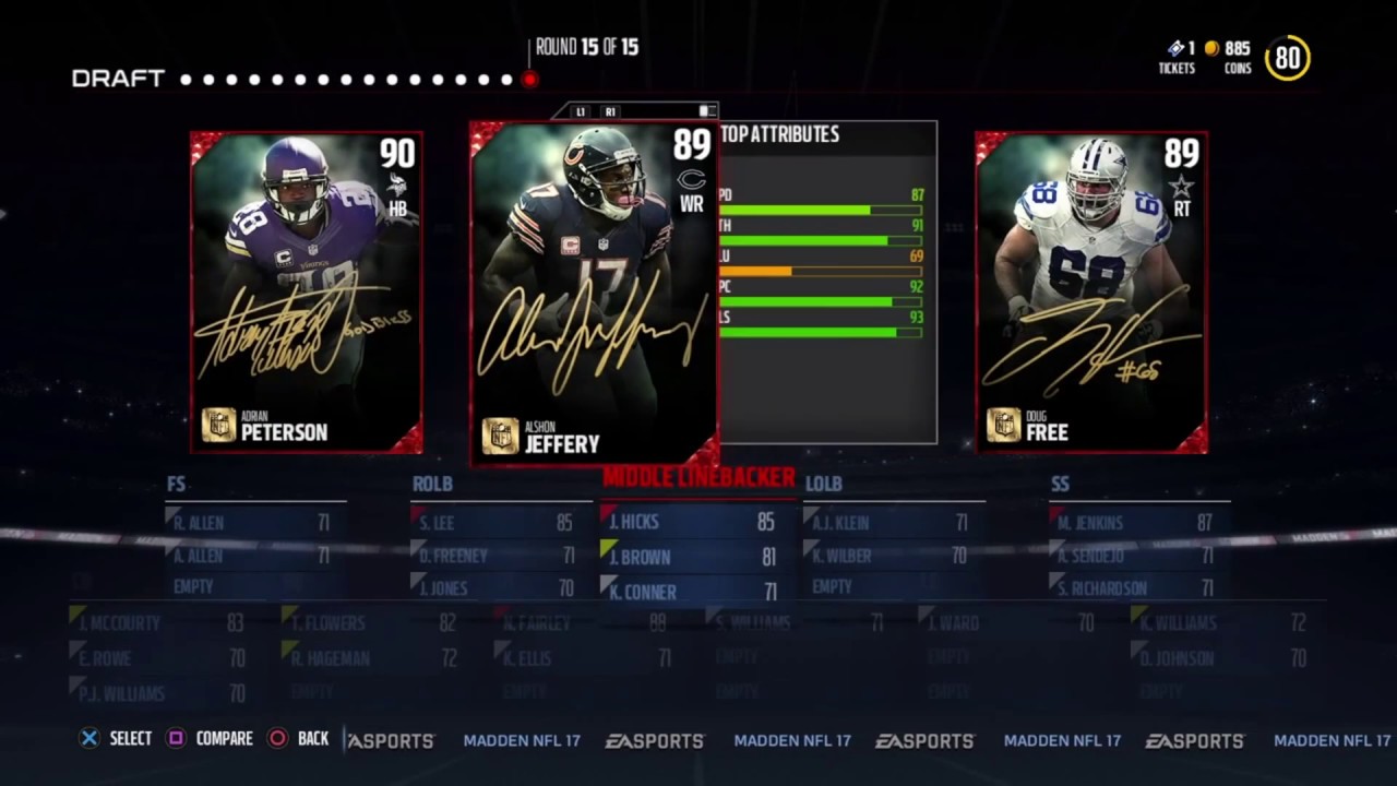 Madden 17 draft champions blind draft