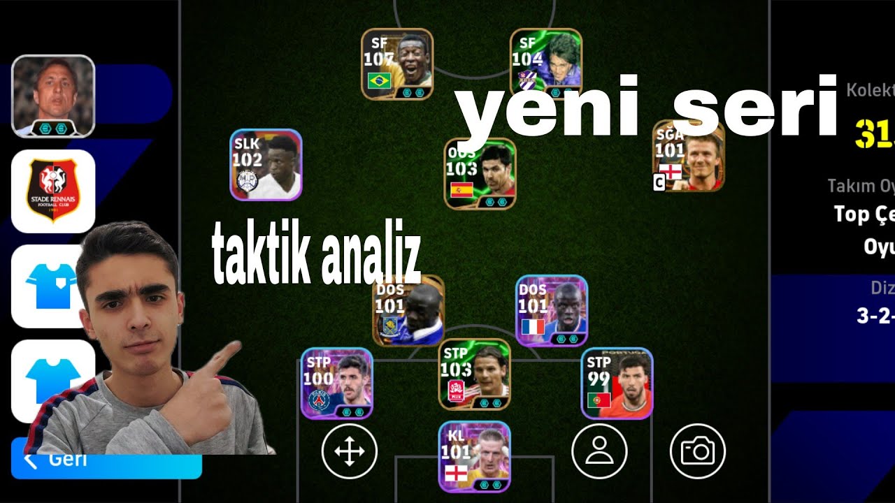 Yeni seri ! Taktik analiz  Efootball mobile