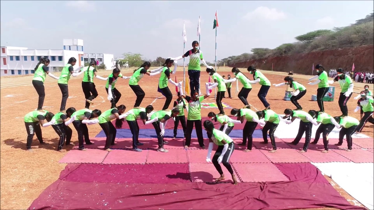 Pyramid Formation - NS College of Arts and Science sports day