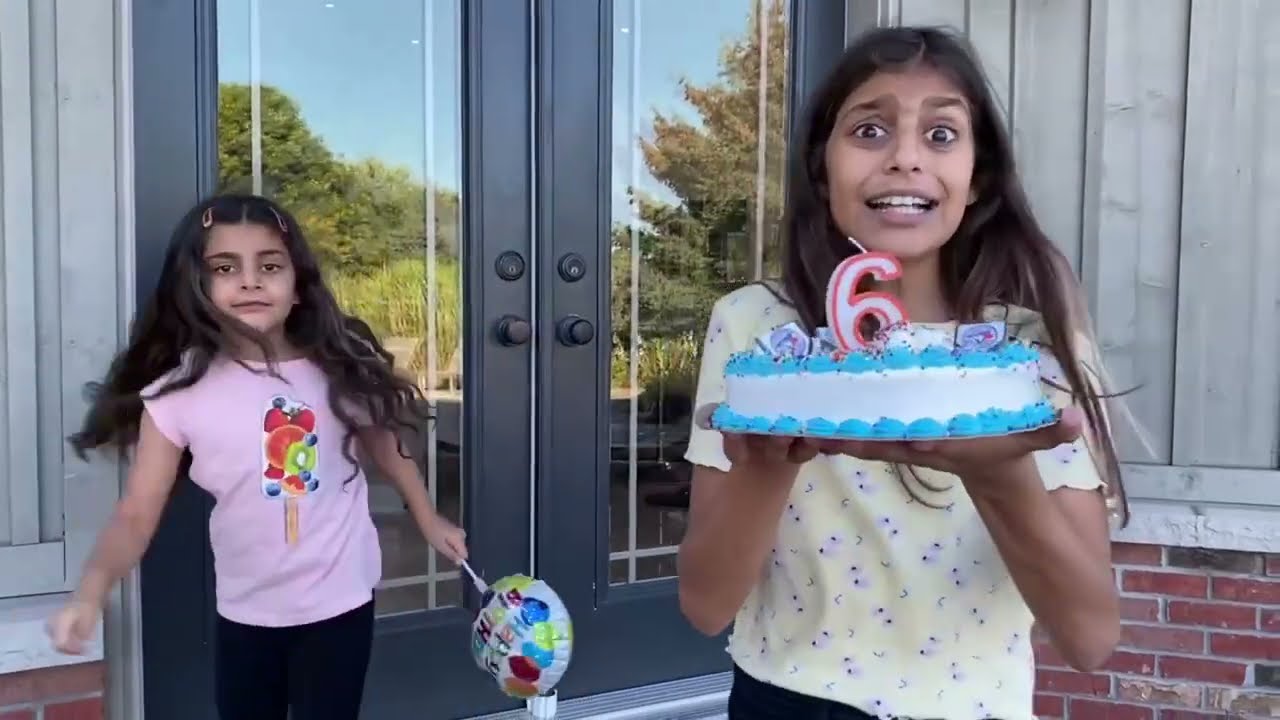 Happy Birthday Cake Surprise with Deema and Sally