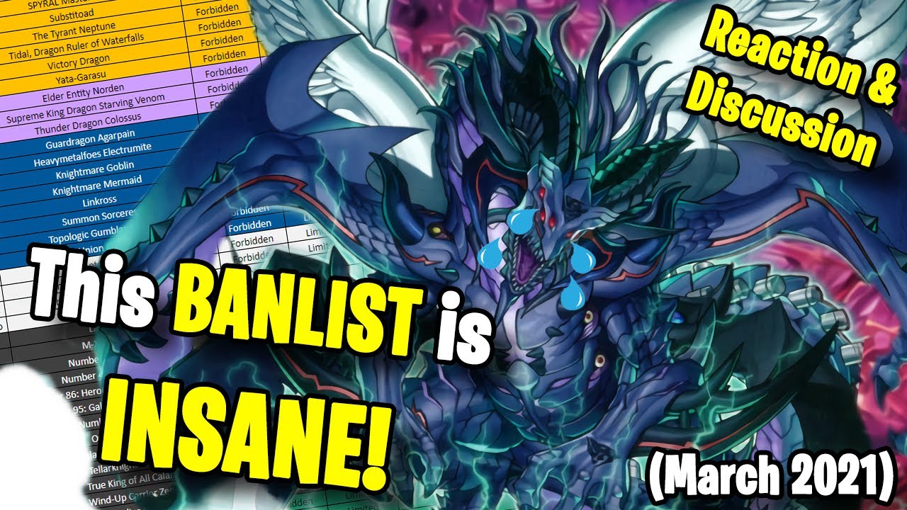 This BANLIST is INSANE! | March 2021 Banlist LIVE Reaction & Discussion