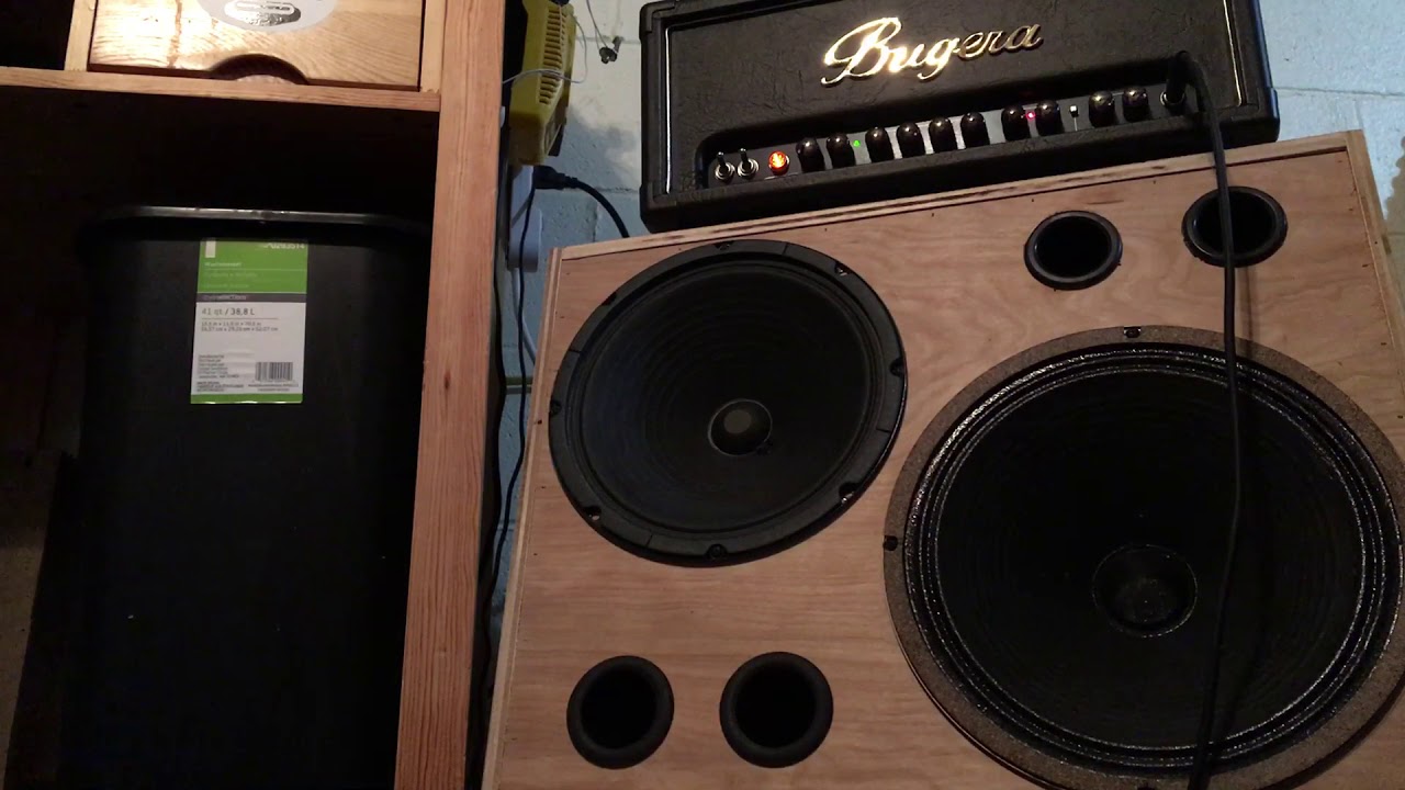 Bugera G20 demo, 12” Greenback and 10” Jensen homemade cab