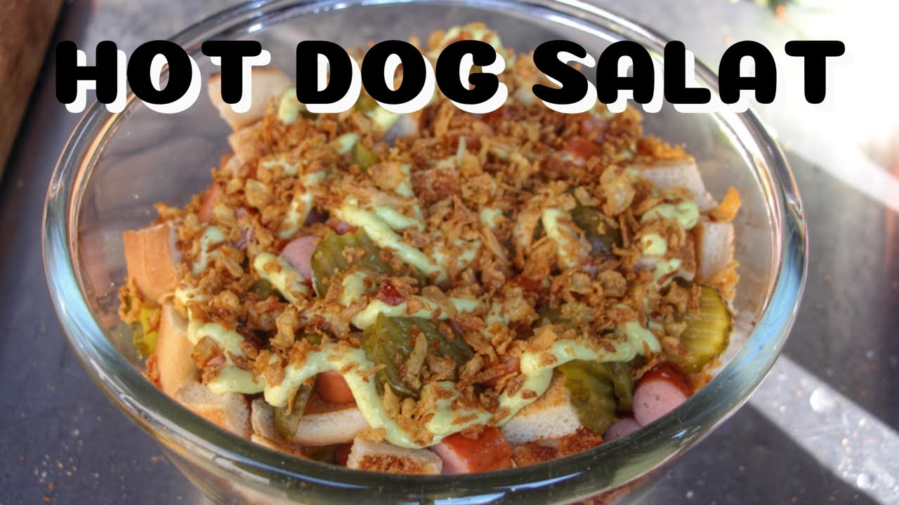 Dänischer HOT DOG SCHICHTSALAT - ESST MEHR SALAT HABEN SIE GESAGT - deutsches BBQ-Video - 0815BBQ