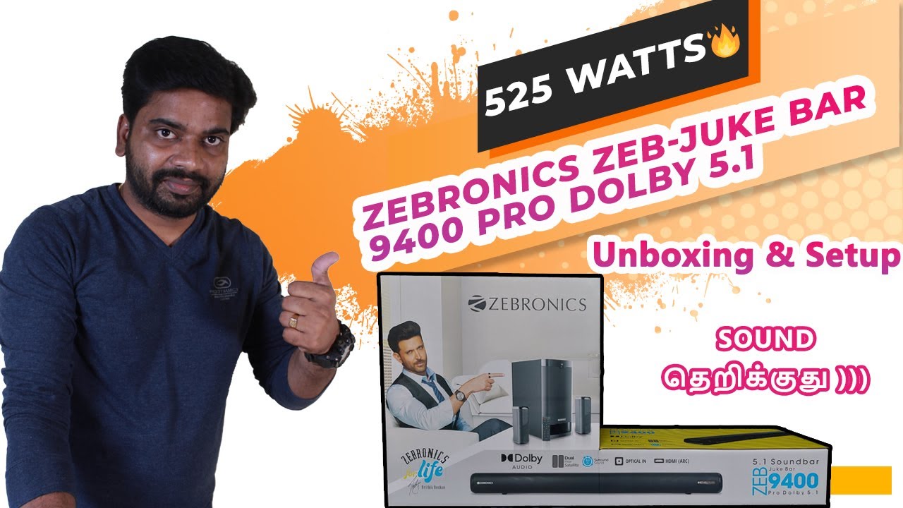 Zebronics Zeb-Juke Bar 9400 Pro Dolby 5.1 Soundbar🔥| Unboxing, Sound Test, Setup With TV and More..
