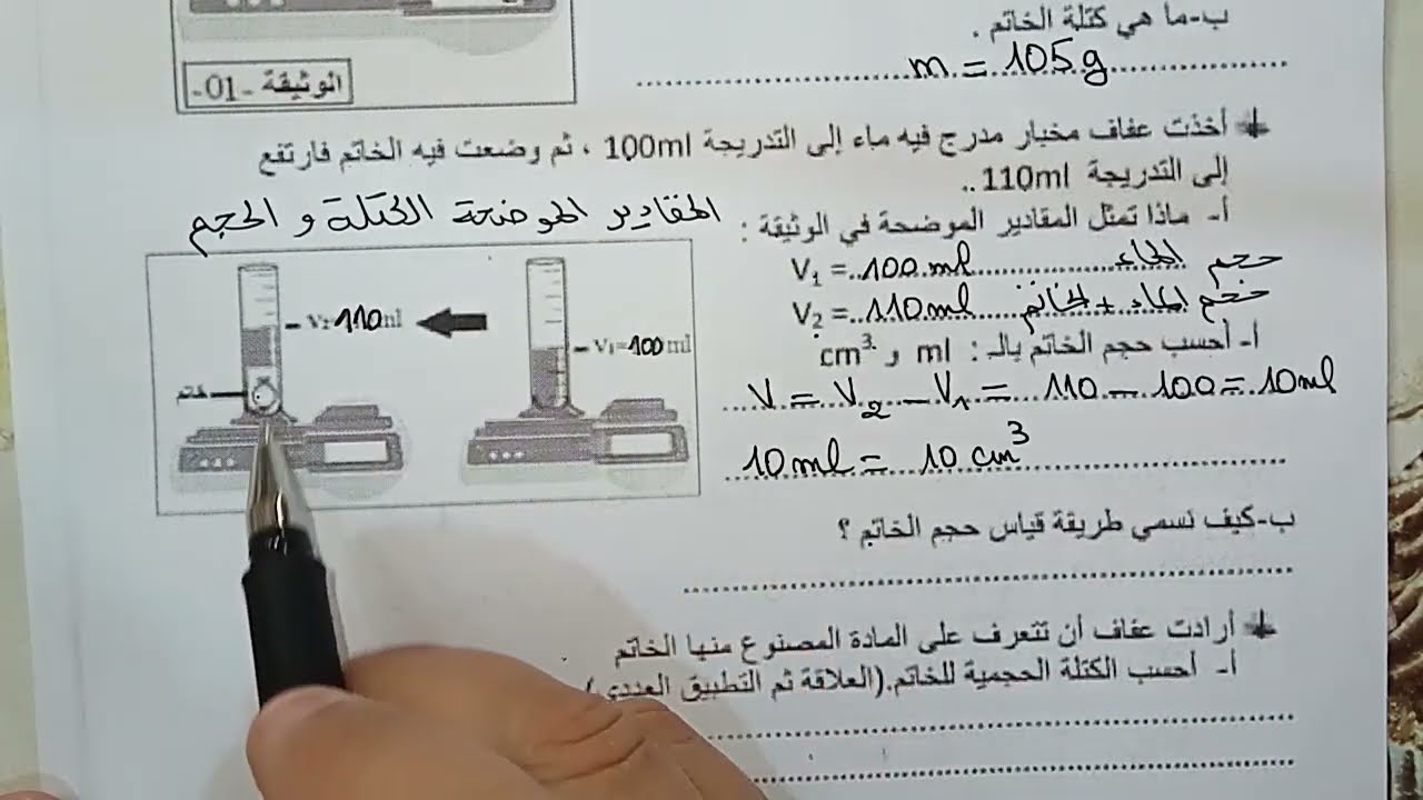 اختبار مقترح بقوة للفصل الثاني # السنة _متوسط