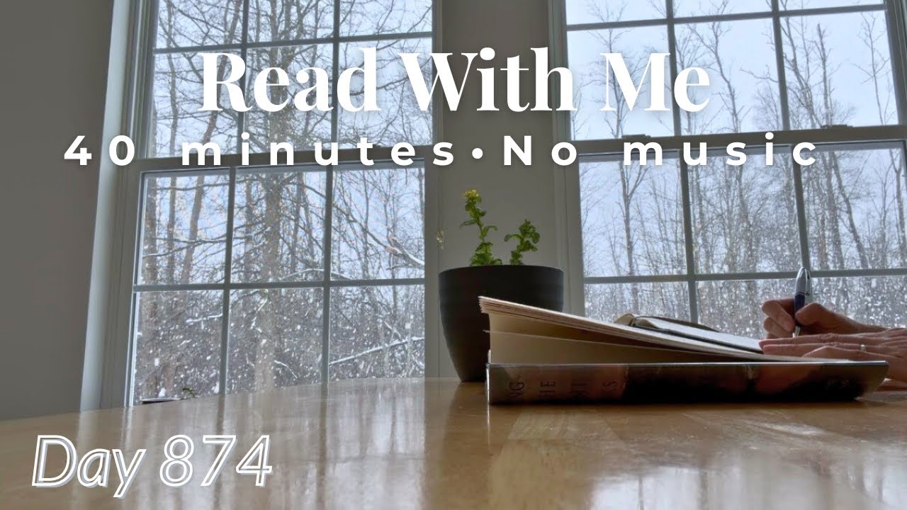 Snowy Day Read With Me ❄️ Cozy 40-Min Silent Reading Session | Real-Time Focus