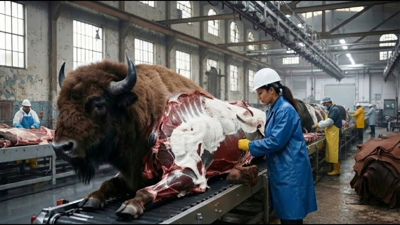 How Millions of Bison Are Raised & Processed For Premium Meat - Inside Modern Factory 2026