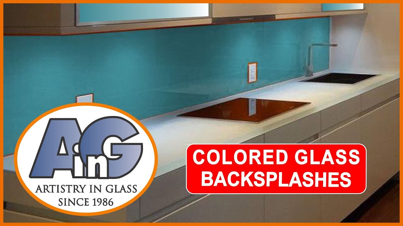Colored glass kitchen backsplashes - design & installation