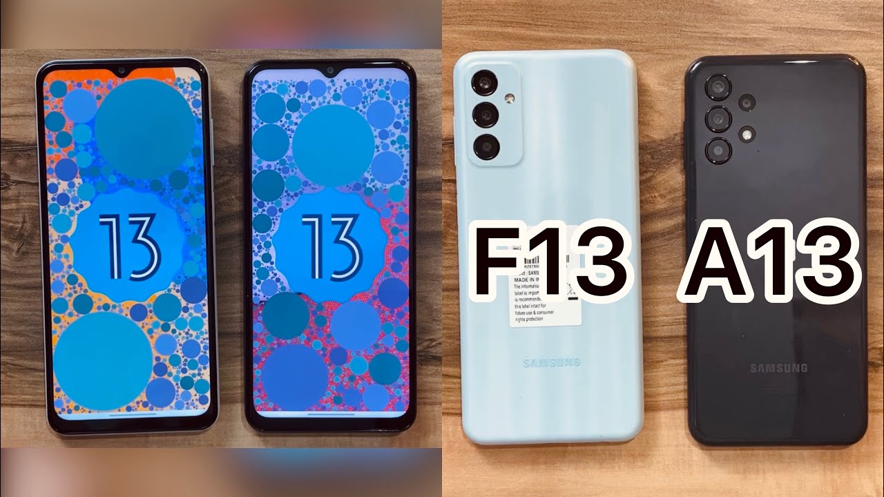 OneUI 5 & Android 13 / Samsung Galaxy F13 vs Samsung Galaxy A13