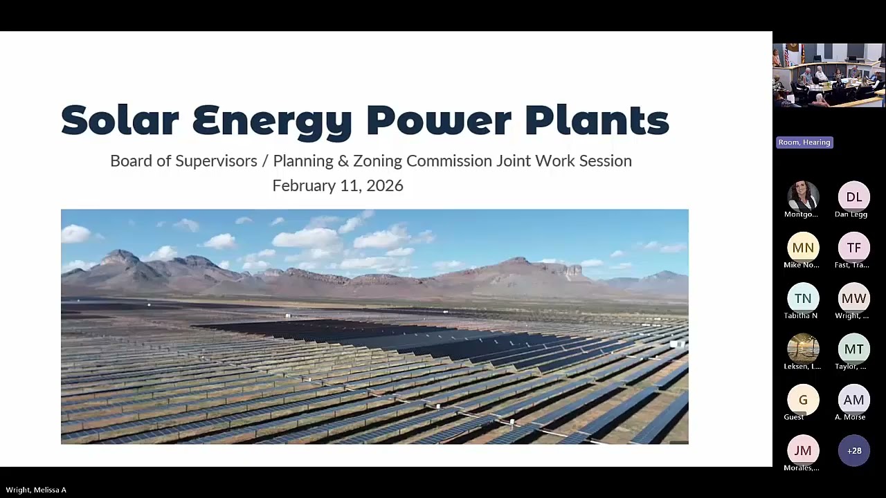 20260211 Work Session BOS and P&Z Joint Work Session Solar Farms Data Centers