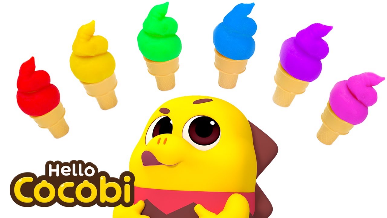 Learn Colors with Ice Cream🌈Videos For Kids | Hello Cocobi