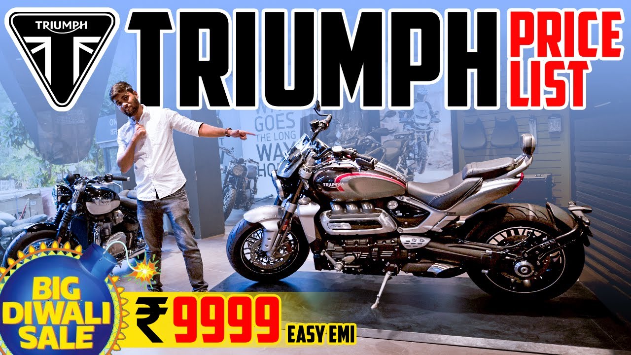 NEW 2022 All Triumph Bikes Complete Price List 🔥 Ft. Trident 660, Rocket 3 GT & Street Twin/Triple 💥