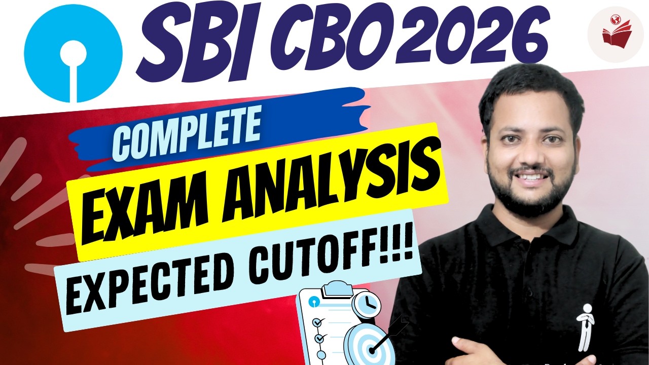 SBI CBO 2026 Real Exam Analysis 🔥 | Expected Cutoff Circle Wise 📊 | Good Attempts & Difficulty Level