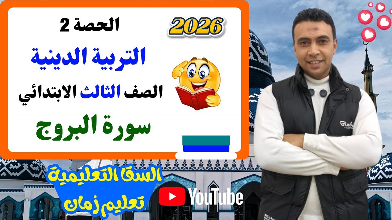 الحصة الثانية سورة البروج  |التربية الدينية الإسلامية| الصف  الثالث الابتدائي مستر محمد السقا