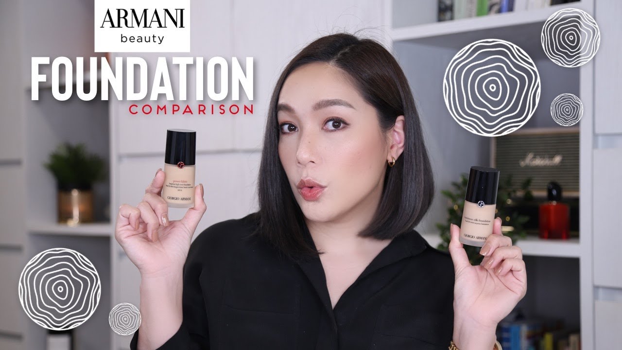 เปรียบเทียบรองพื้น Armani ที่ฮิตที่สุด 2 รุ่น แบบทาครึ่งหน้า เหมือนหรือต่างกันยังไง | DAILYCHERIE