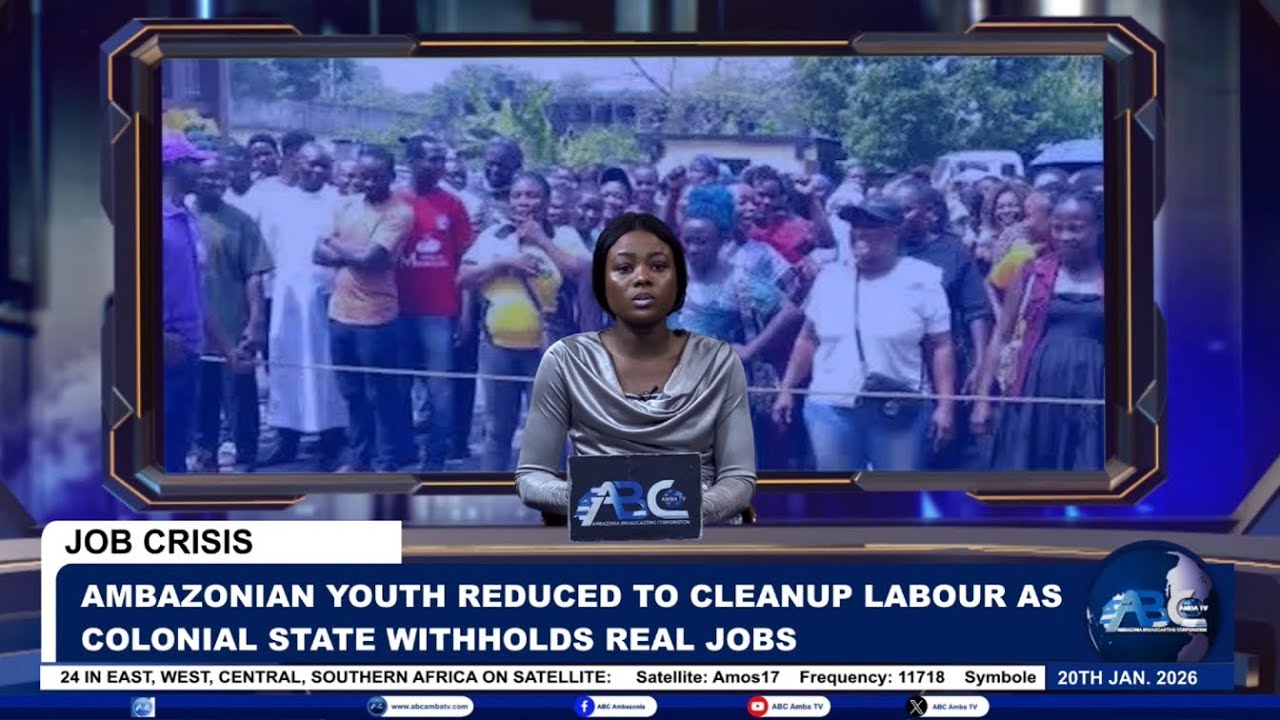 Ambazonian Youth Reduced to Cleanup Labor as Colonial State Withholds Real Jobs