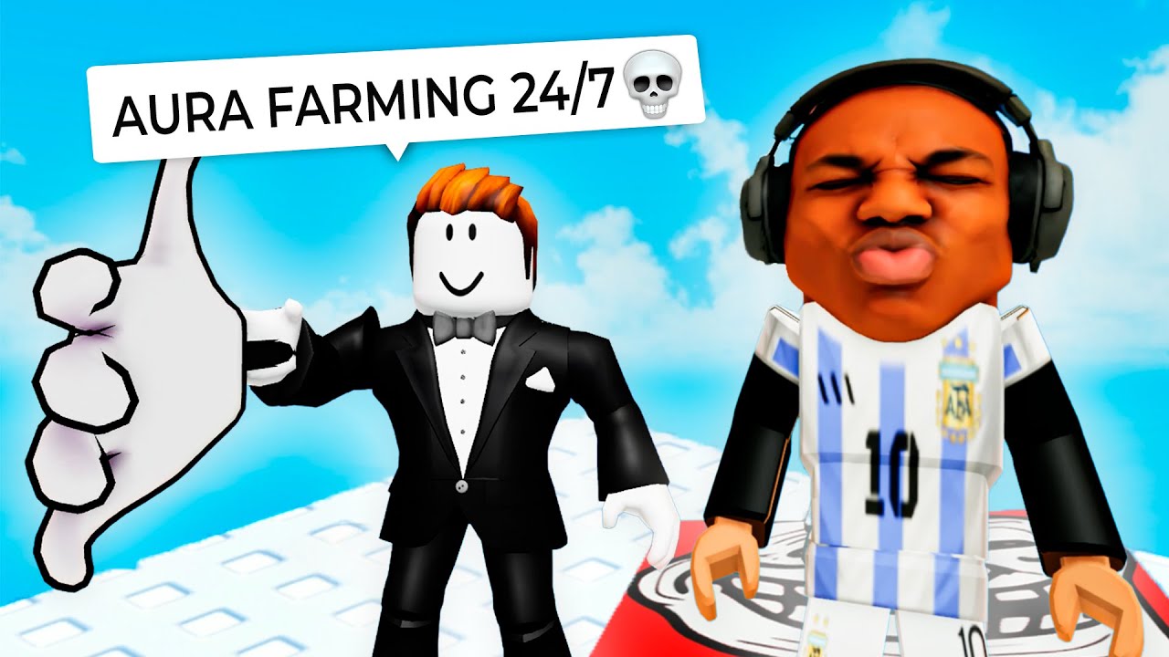 Roblox Aura Edit Tower 🎵 Funny Moments (MEMES) | Aura Farming in Roblox
