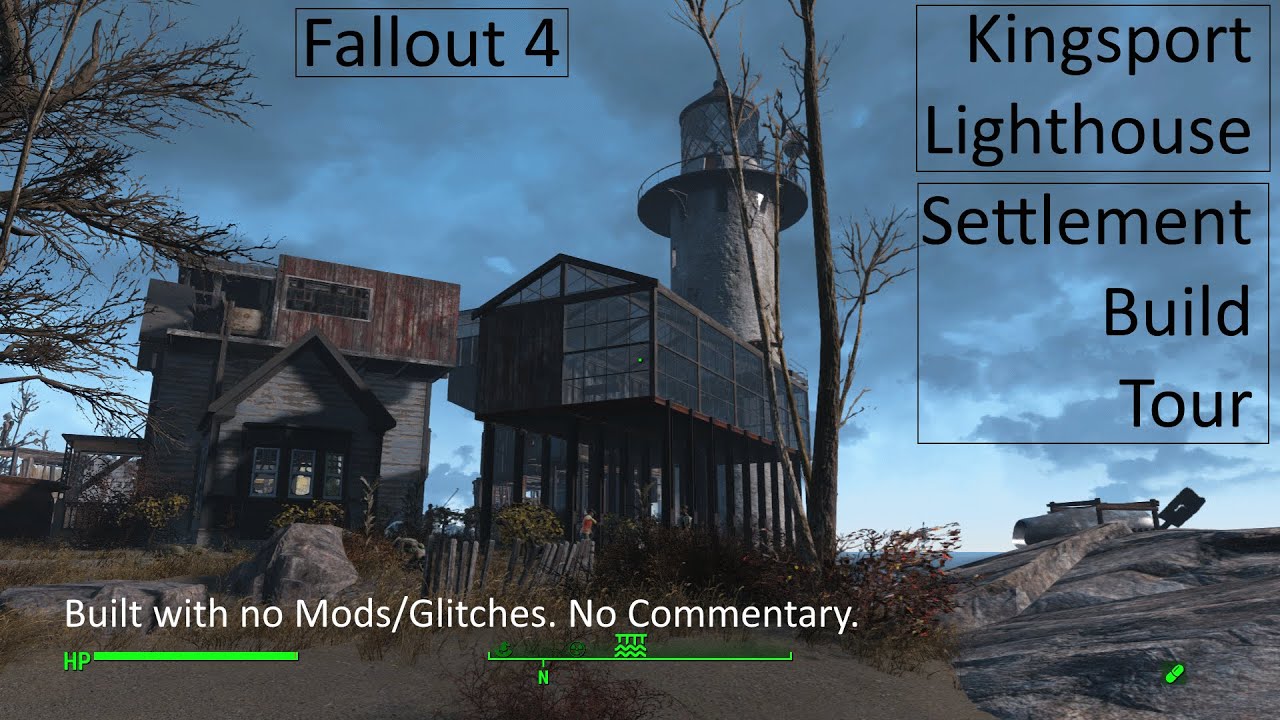 Fallout 4: Kingsport Lighthouse Settlement Tour. Used no mods/glitches. No Commentary.