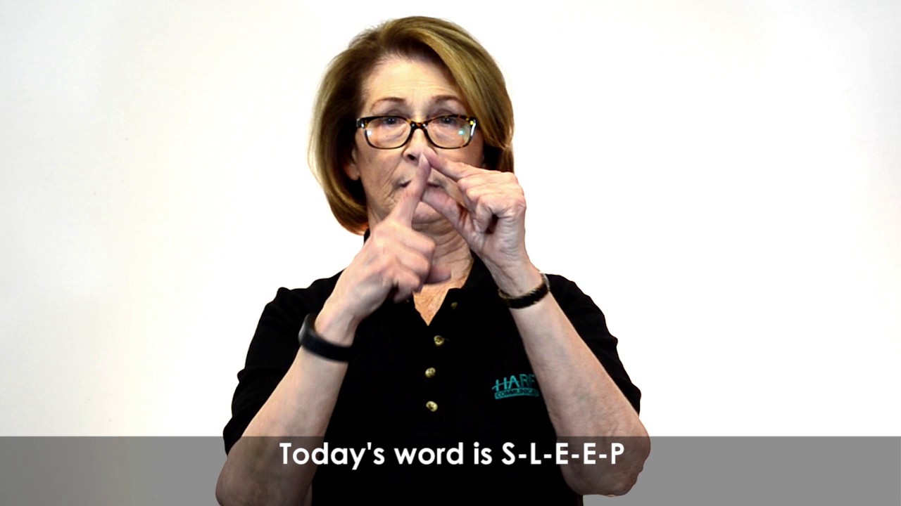 Harris Communications ASL Word of the Week: Sleep