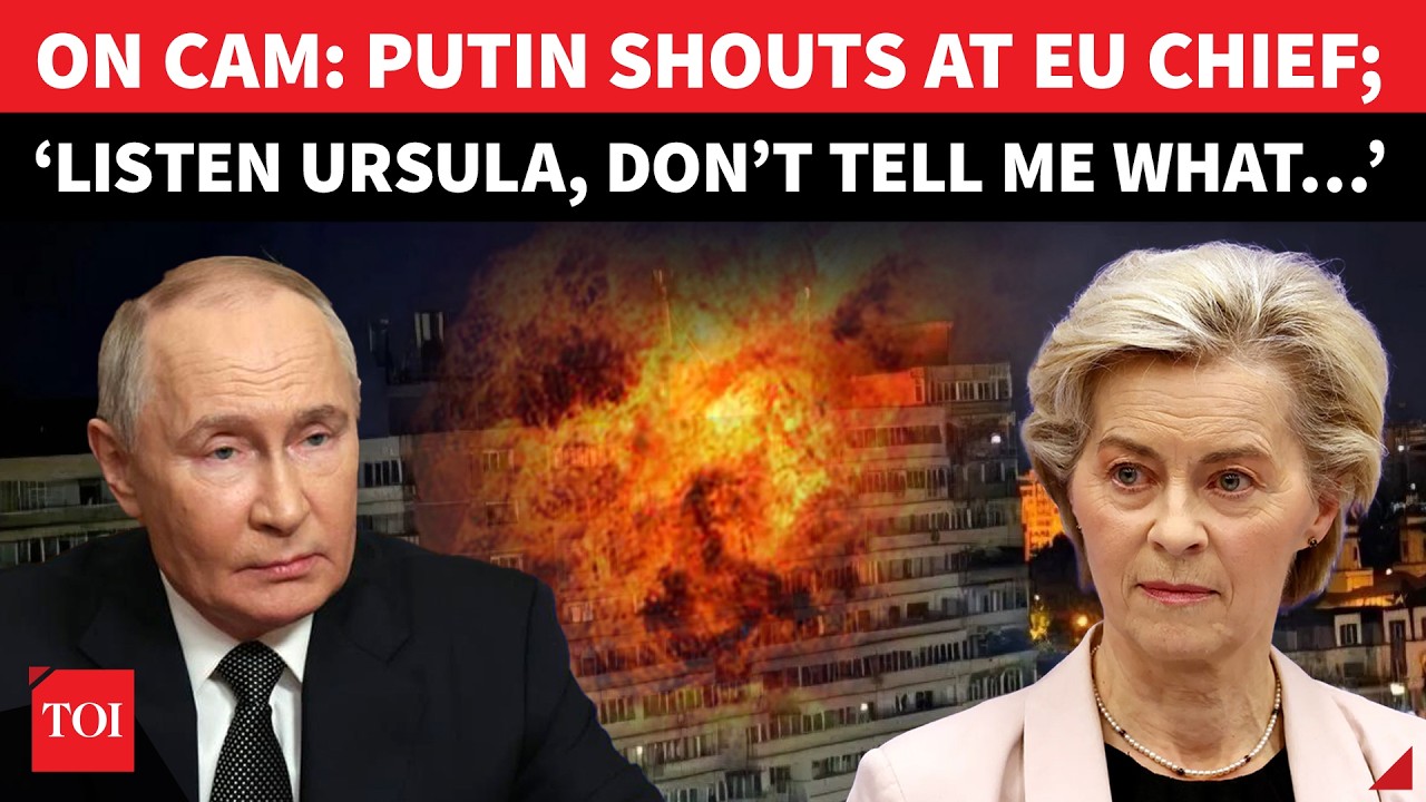 RARE! Putin EXPLODES At EU Chief On Cam; 'Mrs Von Leyen, Were You In Romania?' | Watch