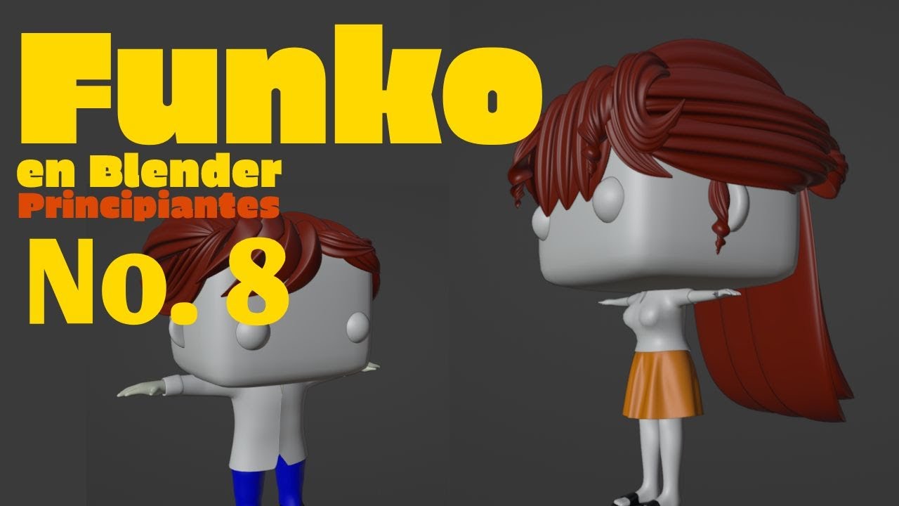 Modelar Funko en Blender / Cabello/ Blender principiantes