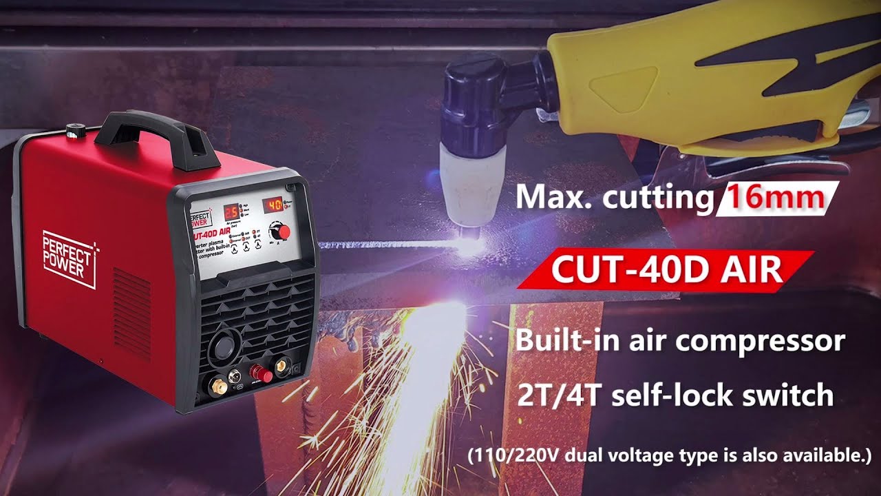 CUT-40D AIR Plasma Cutter With Built-in Air Compressor | Perfect Power