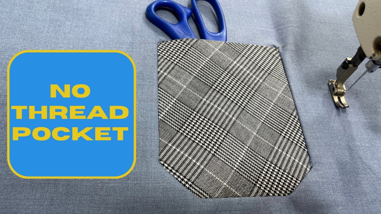 Pocket without thread 😳| LEARN HOW TO MAKE THIS AMAZING POCKET!