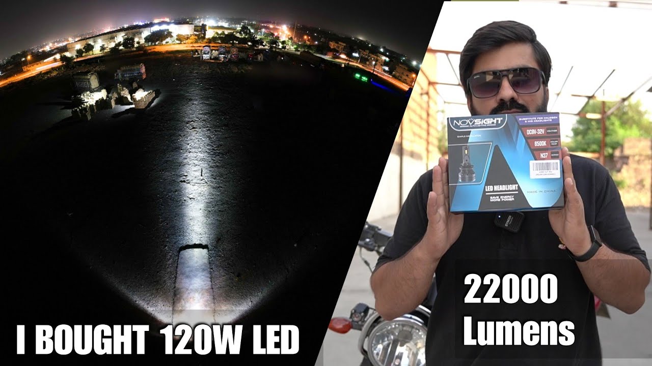 I Bought Pakistan BRIGHTEST LED 120W 22000 Lumens 😲 For My Bike And Honda City