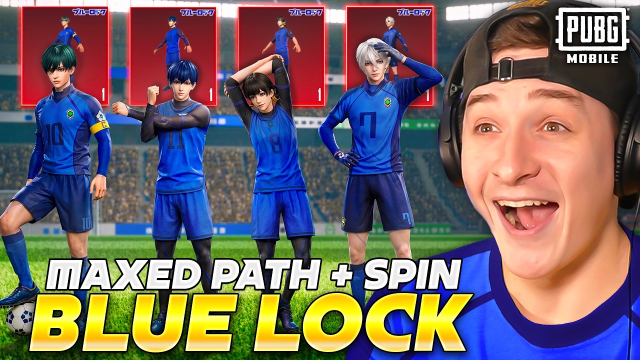 MAXED BLUE LOCK PRIZE PATH & LUCKY SPIN MYTHICS! PUBG MOBILE