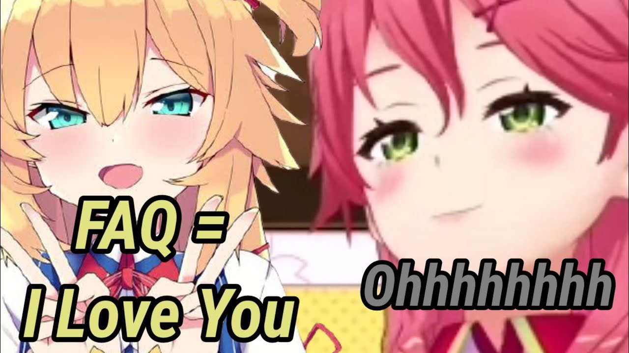 Haachama teaching the true meaning of FAQ to Miko