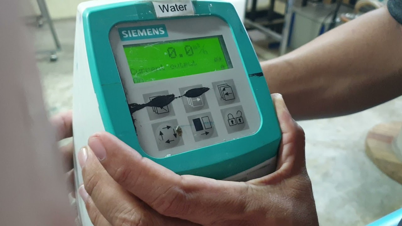 การ set ค่า  #siemens magnetic flow
