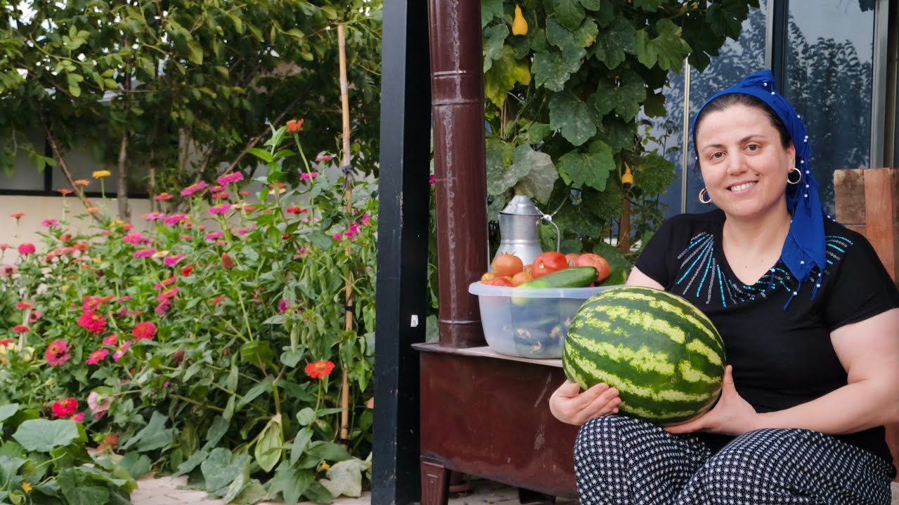 Bahçeden Yetişen İlk Karpuz 🍉 Mangal Keyfi😅 Bol Kahkahalı, Sıcak Ve Samimi Bir Günümüz 