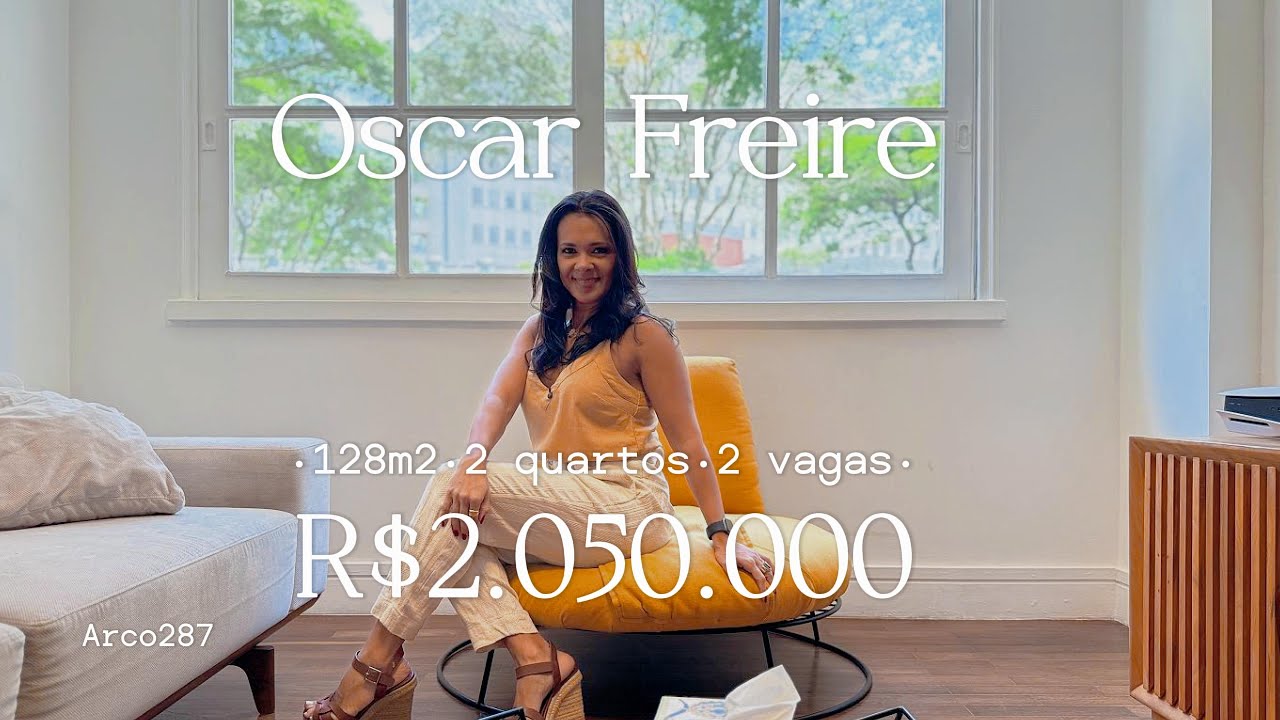 APARTAMENTO NOTÁVEL NA OSCAR FREIRE – 128M² DE PURO CHARME E CONFORTO