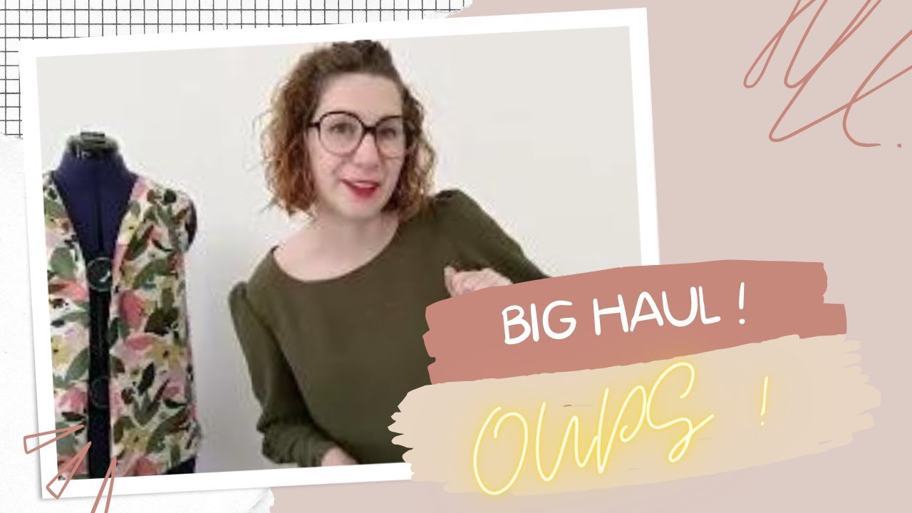 BIG HAUL !!! Oui j'ai craqué totalement 😮 #haul #couture #tricot