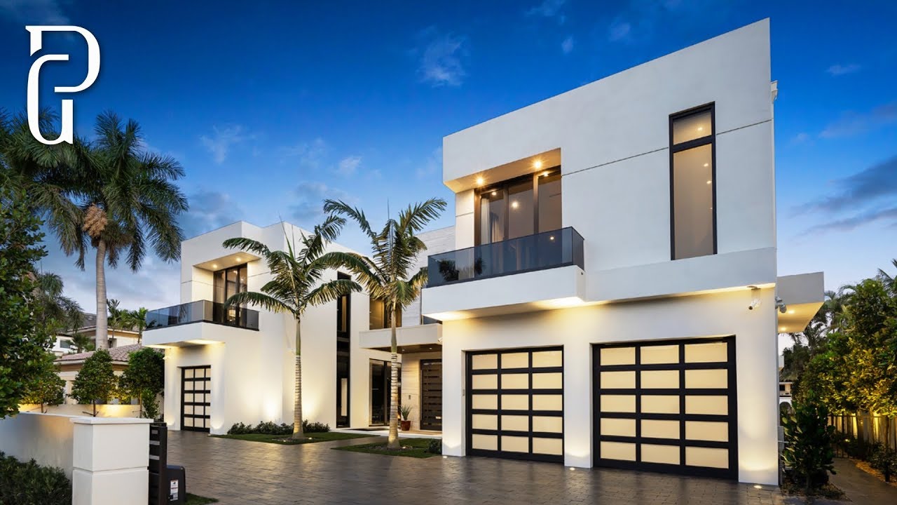 $14,250,000 Amazing Modern Estate 320 S Maya Palm Dr, Boca Raton, Florida