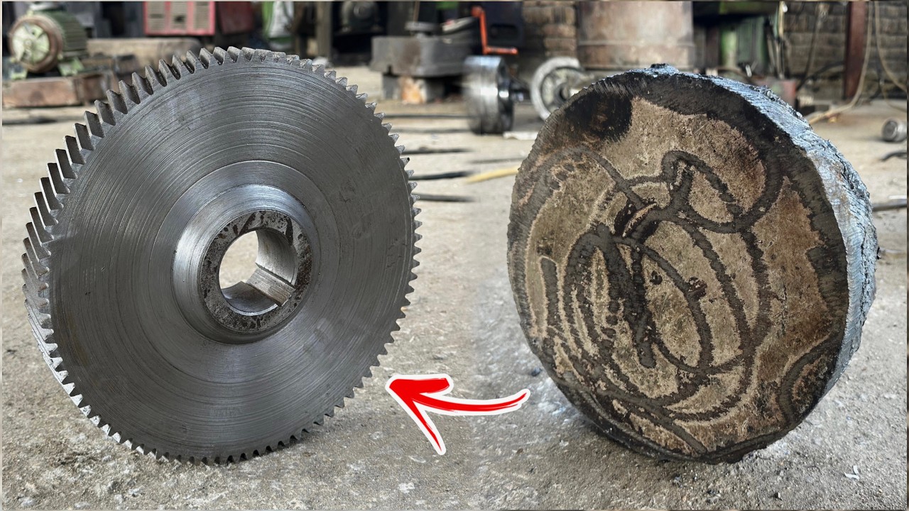 How Machinists Craft a High-Accuracy Threaded Gear From Solid Iron | Amazing Workshop Skills