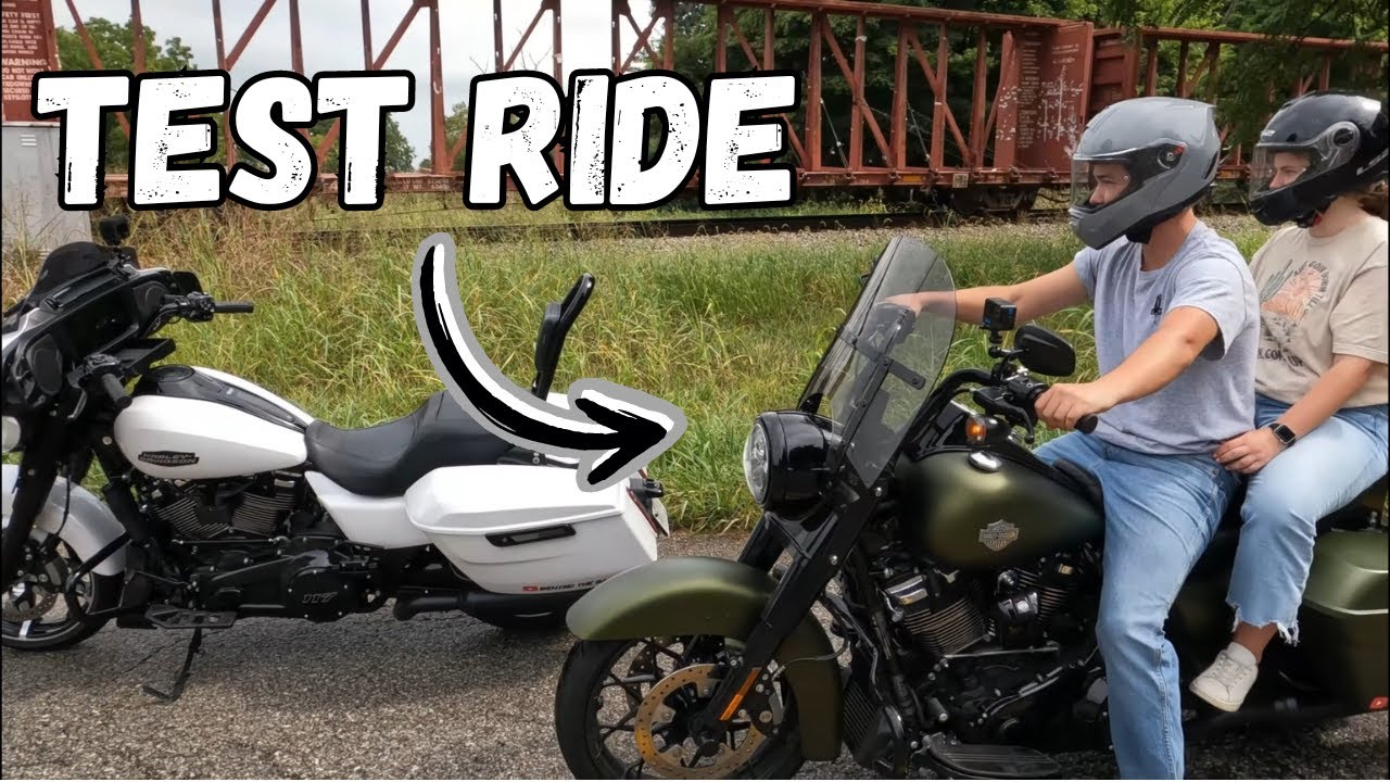 My Brother Test Rides My Road King Special
