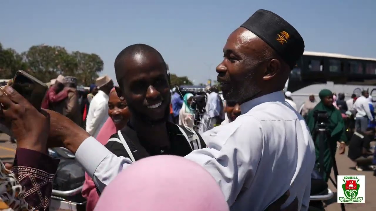 MR ZIMBE ABDUL HEADTEACHER GOMBE SEC .SCHOOL WELCOMED BACKED FROM MECCA IN A SPECIAL WAY