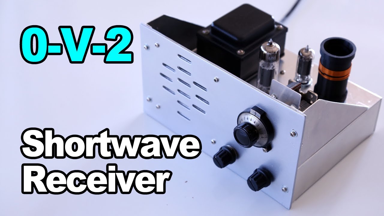 0-V-2 Shortwave Receiver: 2-Tube Regenerative Receiver 科学教材社風 0-V-2 短波受信機