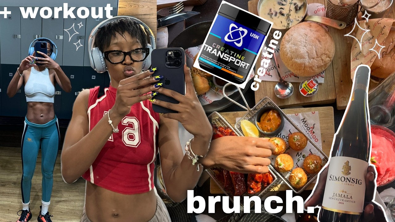 Everything I Ate Today To Gain | realistic meals, brunch, snacking + leg day workout
