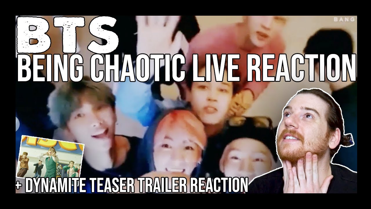 BTS: being chaotic live REACTION (+mini dynamite teaser reaction) [BTS ROAD MAP] 💜