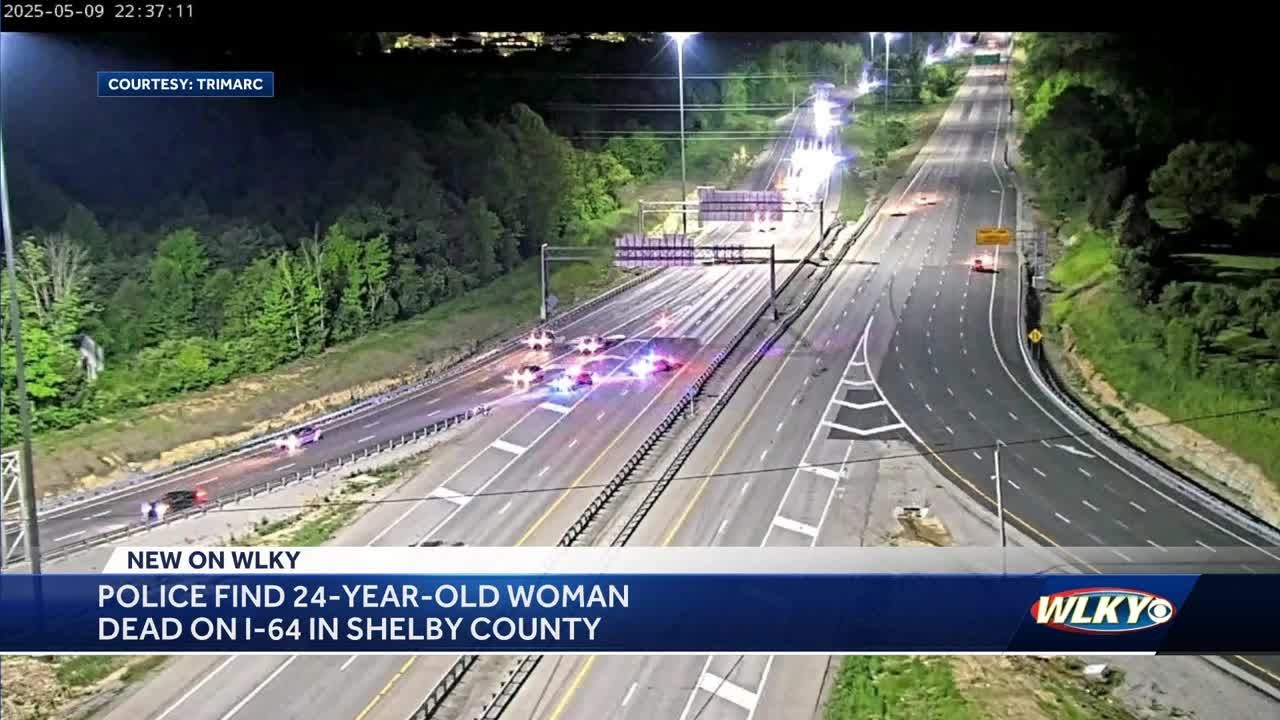 Police find 24-year-old woman dead on I-64 in Shelby County