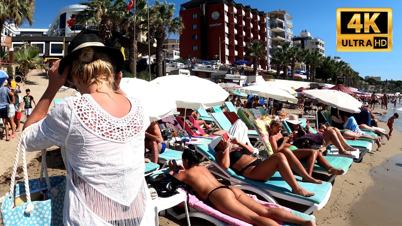 Kuşadası Kadınlar Denizi (Ladies Beach) l August 2021 Turkey [4K HDR]