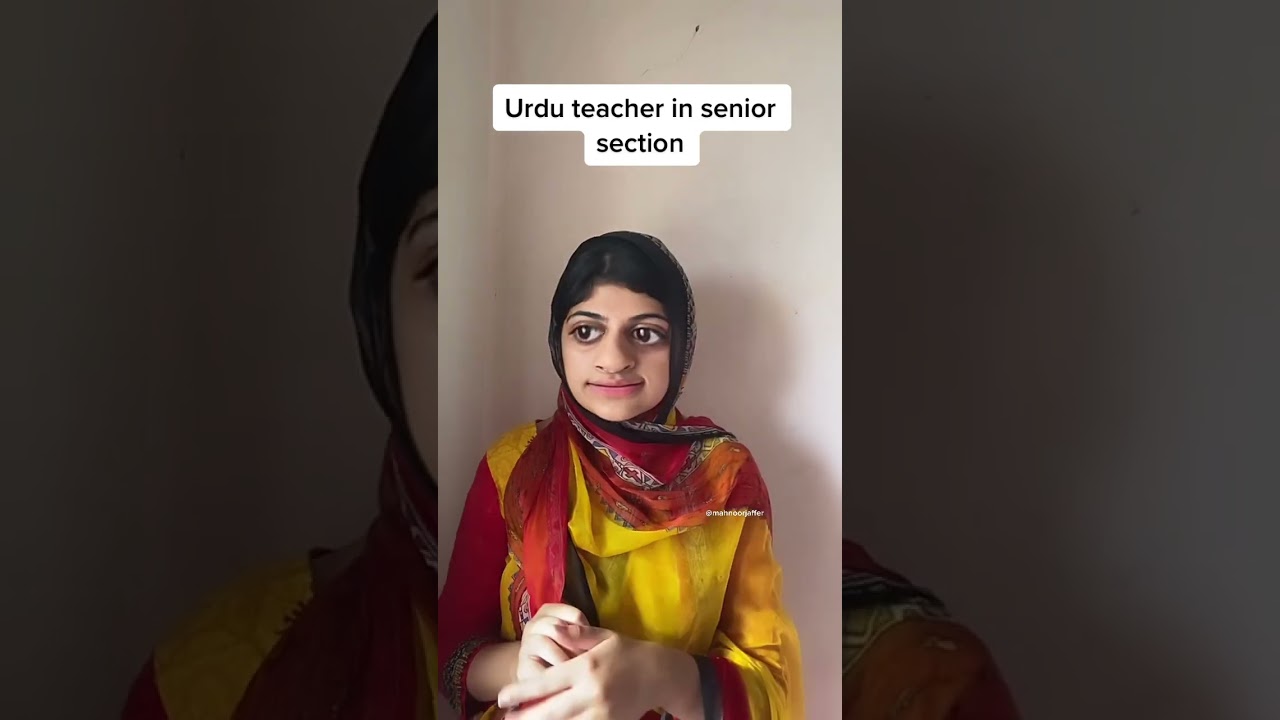 Urdu teacher in nursery vs senior section 😆👩&zwj;🏫 | #shortsvideo #funnyvideo #comedy #yt #ytshorts