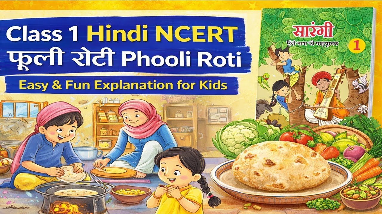 Class_1_Hindi_NCERT_Ch_12_फूली_रोटी_Phooli_Roti_Easy_Explanation
