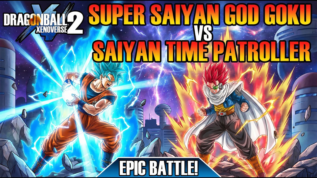 Супер Сайян Бог Гоку против Сайяна Патрульного Времени!⚡️ Решающее испытание силы в DragonBall Xe...