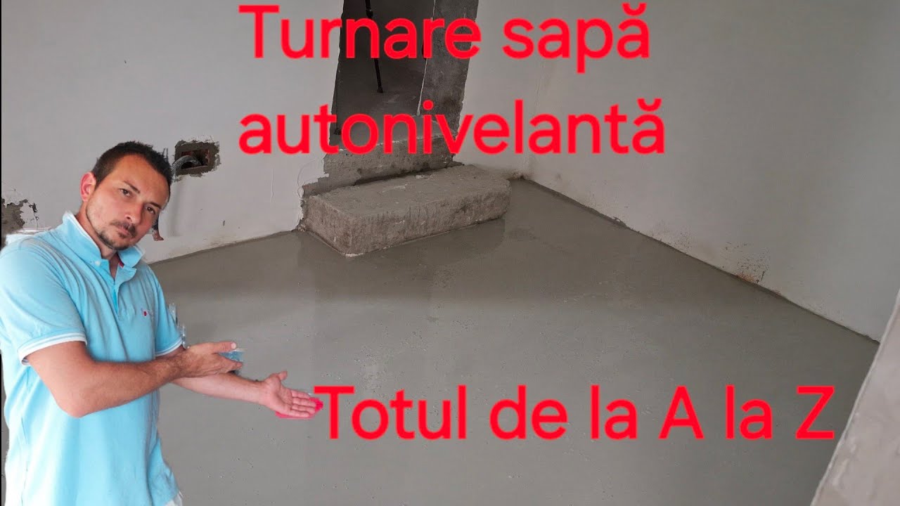 Cum se toarnă șapa autonivelantă