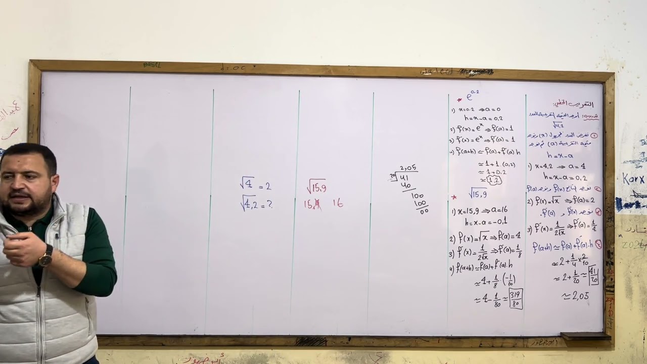 التقريب الخطي - اشتقاق 